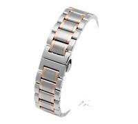 XTVKFWJAB Bracelet de montre compatible avec tous les bracelets en acier inoxydable de 14, 15, 16, 17, 18, 19, 20, 21, 22, 23 et 24 mm avec bracelet incurvé. Accessoires(Silver rose gold,20mm)