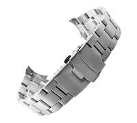 XTVKFWJAB Bracelet de montre de plongée en acier inoxydable for homme, compatible avec Casio Duro MDV-107-1A MDV-106 Marlin, bracelet de rechange en métal incurvé, 22 mm(Type C)
