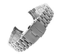 XTVKFWJAB Bracelet de montre de plongée en acier inoxydable for homme, compatible avec Casio Duro MDV-107-1A MDV-106 Marlin, bracelet de rechange en métal incurvé, 22 mm(3Parts)