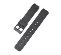XTVKFWJAB Bracelet de montre de remplacement 16 mm, compatible avec Casio MW-59, MQ-24, MQ-27, MQ-76, MQ-71, MQ-107, en résine et caoutchouc, étanche(Black)