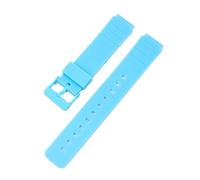 XTVKFWJAB Bracelet de montre de remplacement 16 mm, compatible avec Casio MW-59, MQ-24, MQ-27, MQ-76, MQ-71, MQ-107, en résine et caoutchouc, étanche(Blue)