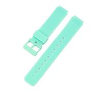 XTVKFWJAB Bracelet de montre de remplacement 16 mm, compatible avec Casio MW-59, MQ-24, MQ-27, MQ-76, MQ-71, MQ-107, en résine et caoutchouc, étanche(Green)