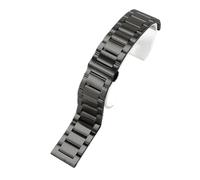 XTVKFWJAB Bracelet de montre en acier inoxydable 316L massif, compatible avec les bracelets Casio Steel Belt EFR-303L EQB-501 EFS-S500/S510 for homme(GD-01(MS)-Black,20mm)