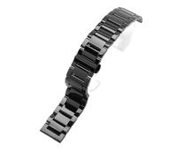 XTVKFWJAB Bracelet de montre en acier inoxydable 316L massif, compatible avec les bracelets Casio Steel Belt EFR-303L EQB-501 EFS-S500/S510 for homme(GD-01(LG)-Black,20mm)