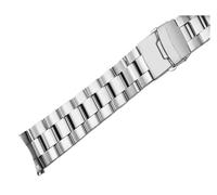 XTVKFWJAB Bracelet de montre en acier inoxydable argenté 22 mm, maillons courbés solides, compatible avec les montres Casi-o EDIFICE EF-524 EF-527 EF-550(527)