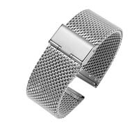 XTVKFWJAB Bracelet de montre en acier inoxydable compatible avec Casio Classic Square Moon Phase MTP-M305M, bracelet noir argenté, 20 mm(2103- silver)