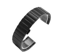 XTVKFWJAB Bracelet de montre en acier inoxydable compatible avec Casio Classic Square Moon Phase MTP-M305M, bracelet noir argenté, 20 mm(SX-G01 black)