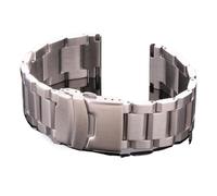 XTVKFWJAB Bracelet de montre en acier inoxydable for femmes et hommes, bracelet à maillons métal, 18 mm, 20, 22, 24, accessoires, argent, or rose, noir(Silver,24mm)