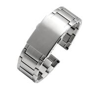 XTVKFWJAB Bracelet de montre en acier inoxydable massif 22, 24, 26, 28, 30 mm, deux styles, facile à choisir, ne rouille pas, se décolore, compatible avec Diesel DZ7256, 7291 et 7257(22-Silver,24mm)