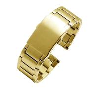 XTVKFWJAB Bracelet de montre en acier inoxydable massif 22, 24, 26, 28, 30 mm, deux styles, facile à choisir, ne rouille pas, se décolore, compatible avec Diesel DZ7256, 7291 et 7257(22-Gold,28mm)