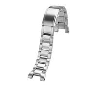 XTVKFWJAB Bracelet de montre en acier inoxydable massif compatible avec Casio G-Shock Steel Heart Metal GST-W300G 400G S130 GST-B100 GST-210(Silver)