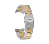 XTVKFWJAB Bracelet de montre en acier inoxydable massif, compatible avec Seiko n° 5 SKX009 SKX007 SKX175 SKX173, 20 mm, 22 mm, accessoires for montres for hommes(Three silver golden,22mm)