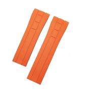 XTVKFWJAB Bracelet de montre en caoutchouc Arc compatible avec Mido M005 Citizen Sky Eagle Helmsman, bracelet étanche en silicone noir et bleu avec outil 22 mm 23 mm(Orange NO,23mm)