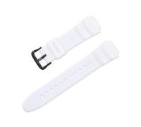 XTVKFWJAB Bracelet de montre en caoutchouc et silicone 18 mm compatible avec Casio G-Shock AQ-S810W/S800W AE-1000W 1200 SGW-400H/300H/500H W-735H W-216H(White)