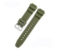 XTVKFWJAB Bracelet de montre en caoutchouc et silicone 18 mm compatible avec Casio G-Shock AQ-S810W/S800W AE-1000W 1200 SGW-400H/300H/500H W-735H W-216H(Army Green S)