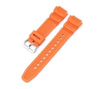 XTVKFWJAB Bracelet de montre en caoutchouc et silicone 18 mm compatible avec Casio G-Shock AQ-S810W/S800W AE-1000W 1200 SGW-400H/300H/500H W-735H W-216H(Orange S)