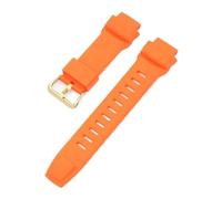 XTVKFWJAB Bracelet de montre en caoutchouc et silicone, compatible avec Casio PROTREK PRG-200 250 260 550 500 PRW-3500 2500 5100, étanche, noir orange(A-Orange03)