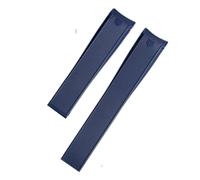 XTVKFWJAB Bracelet de montre en caoutchouc silicone compatible avec Tag Heuer Carrera Aquaracer 300 WAY201A WAY211C, noir et bleu, 22 mm(Blue no buckle)