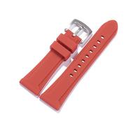 XTVKFWJAB Bracelet de montre en caoutchouc silicone souple 22 mm, 24, 26, for hommes et femmes, sport, étanche, respirant, bracelet rechange(Red,22mm)