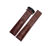 XTVKFWJAB Bracelet de montre en cuir compatible avec TAG Heuer Aquaracer Carrera Monaco F1(Brown-black,24mm)