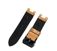 XTVKFWJAB Bracelet de montre en cuir vintage givré modifié, compatible avec G-SHOCK Casio GST-B100/W300/400G/S120/W130L, outils et accessoires(Black)
