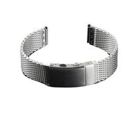XTVKFWJAB Bracelet de montre en maille milanaise 18 mm, 20, 22, compatible avec Omega, boucle déployante réglable, bracelet luxe acier inoxydable 316L(22mm)