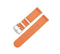 XTVKFWJAB Bracelet de montre en nylon à dégagement rapide for Huawei Watch 4/3 Pro GT2 (18 mm, 20 mm, 22 mm, 24 mm), compatible avec Samsung Galaxy Watch 6/5/4(Orange,20mm)