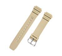 XTVKFWJAB Bracelet de montre en résine compatible avec Casio G-Shock AE-1000W 1300 1200 AQ-S810W S800W SGW-300H 400H 500H W-S200H 800H 216H 735H 215(Beige-Silver Buckle)