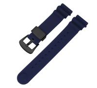 XTVKFWJAB Bracelet de montre en résine compatible avec Seiko n° 5 Abalone Small MM SRP777J1, bracelet sport étanche caoutchouc silicone for homme(Blue-black,20mm)