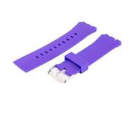 XTVKFWJAB Bracelet de montre en silicone 24 mm for étudiant, compatible avec Swatch Touch Surb100 Surw100, accessoire ceinture étanche(Purple)