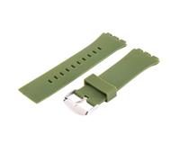 XTVKFWJAB Bracelet de montre en silicone 24 mm for étudiant, compatible avec Swatch Touch Surb100 Surw100, accessoire ceinture étanche(Army green)