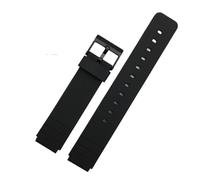 XTVKFWJAB Bracelet de montre en silicone compatible avec Casio 1330 MQ-24 MQ-58 Mw59, petite noire à bouche surélevée, bracelet caoutchouc 16 mm