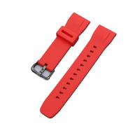 XTVKFWJAB Bracelet de montre en silicone compatible avec Casio PROTREK Series PRG-650/650Y PRG-600 PRW-6600 GA-2000, bracelet de sport étanche for homme, 24 mm(Red black buckle)