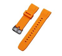 XTVKFWJAB Bracelet de montre en silicone compatible avec Casio PROTREK Series PRG-650/650Y PRG-600 PRW-6600 GA-2000, bracelet de sport étanche for homme, 24 mm(Orange black buckle)