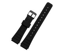 XTVKFWJAB Bracelet de montre en silicone for hommes et femmes, compatible avec Casio AE-1200WH, 1000W, 1300WH, W-216H, F-108WH, SGW500, 18 mm(Black -Black)