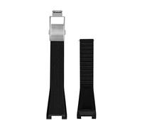 XTVKFWJAB Bracelet de montre en silicone liquide compatible avec Casio GST-W300 GST-B100 S100 110 120 Sport, étanche, boucle déployante, bracelet rechange vis(Black-silver)