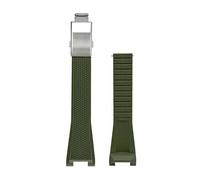 XTVKFWJAB Bracelet de montre en silicone liquide compatible avec Casio GST-W300 GST-B100 S100 110 120 Sport, étanche, boucle déployante, bracelet rechange vis(Green-silver)