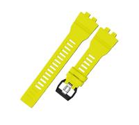XTVKFWJAB Bracelet de montre en TPU compatible avec Casio GBD-800/GBA-800, bracelet rechange for GBD800/GBA800, accessoires(Yellow)