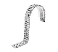 XTVKFWJAB Bracelet de montre fin en acier inoxydable for femme, 12, 14, 16, 18, résistant à l'usure et aux rayures, compatible avec Swarovski 5200341 5230946(Silver,16mm)