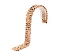 XTVKFWJAB Bracelet de montre fin en acier inoxydable for femme, 12, 14, 16, 18, résistant à l'usure et aux rayures, compatible avec Swarovski 5200341 5230946(ROSE GOLD,12mm)