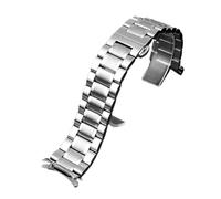 XTVKFWJAB Bracelet de montre incurvé en acier compatible avec Casio EFV-540 BEM501/506 EFB-660 BEM-506 ECB900, bracelet for homme 20 mm 22(C silver,20mm)