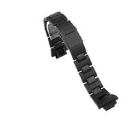 XTVKFWJAB Bracelet de montre léger en acier composite, compatible avec Casio DW5600/GA-2100/GW-M5610/DW-6900, avec chaîne de modification, bracelet en plastique de 16 mm(Black)