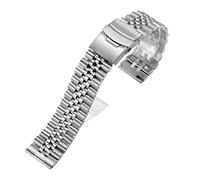 XTVKFWJAB Bracelet de montre luxe en acier inoxydable massif, compatible avec Seiko SKX009, bracelet plongée for homme, boucle déployante, 18/19/20/21/22/24 mm(20mm)