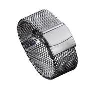 XTVKFWJAB Bracelet de montre milanais en maille métallique, acier inoxydable, épaisseur du bracelet, compatible avec DW, compatible les bracelets Seiko(18mm)