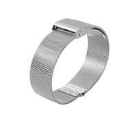 XTVKFWJAB Bracelet de montre milanais fin en maille multi-tailles, 8 mm à 24, argent, noir, or rose, compatible avec les montres connectées(Silver,8mm)