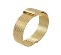 XTVKFWJAB Bracelet de montre milanais fin en maille multi-tailles, 8 mm à 24, argent, noir, or rose, compatible avec les montres connectées(Gold,8mm)