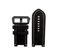 XTVKFWJAB Bracelet de montre rétro en cuir de vache bleu for homme, compatible avec les modèles G-Shock Casio GST-B100/S130/S110/S120/W130L/W100/210/W300(Black black)