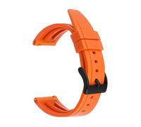 XTVKFWJAB Bracelet de montre universel en caoutchouc TPU 20 mm, 22 mm, 24 mm, 26 mm, étanche, à dégagement rapide, for Seiko(Orange02,26mm)