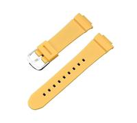XTVKFWJAB Bracelet de rechange en résine TPU for montre Casio G BGA-130/131/160 BGD-140/560 BGD-5000/5020, 14 mm(Yellow)
