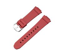 XTVKFWJAB Bracelet de rechange en résine TPU for montre Casio G BGA-130/131/160 BGD-140/560 BGD-5000/5020, 14 mm(Red)